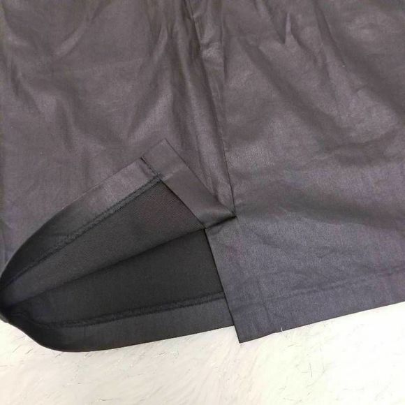 FC Jeans Pencil Skirt Black Back Slit Zipper Slash - Picture 3 of 8